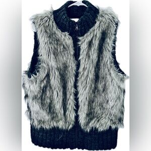 LOFT faux fur vest XS/S (can fit larger)